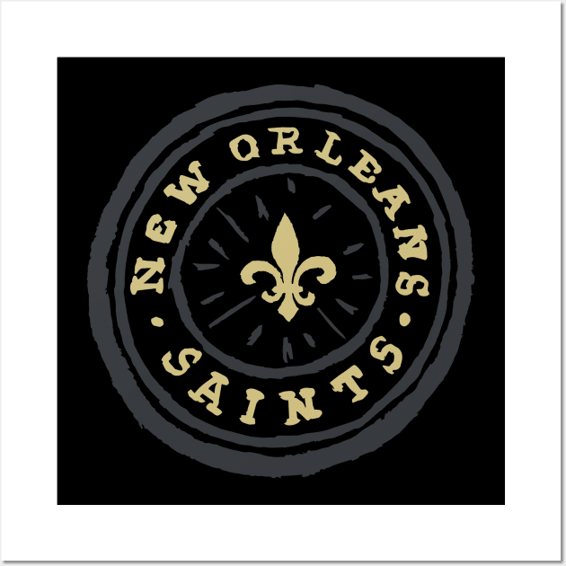 New Orleans Saiiiints 04 Wall Art by Very Simple Graph